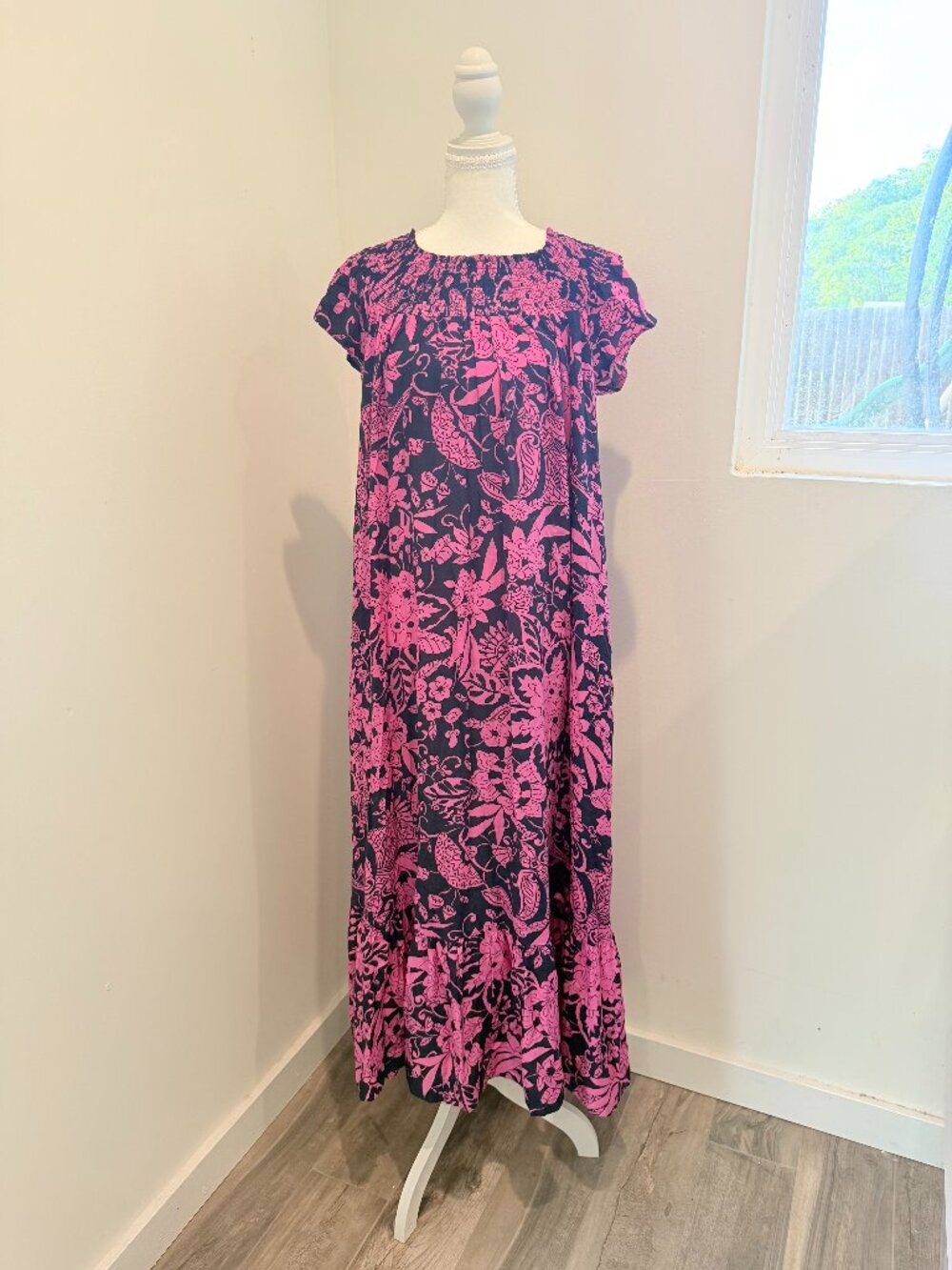 Anthropology Arielle Flowy Vibrant Maxi Dress Sz M